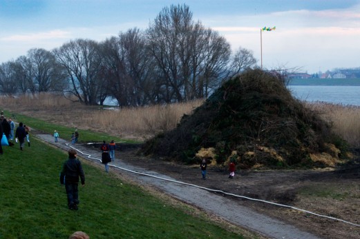 Osterfeuer in Kirchwerder