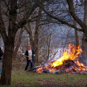 Osterfeuer in Kirchwerder