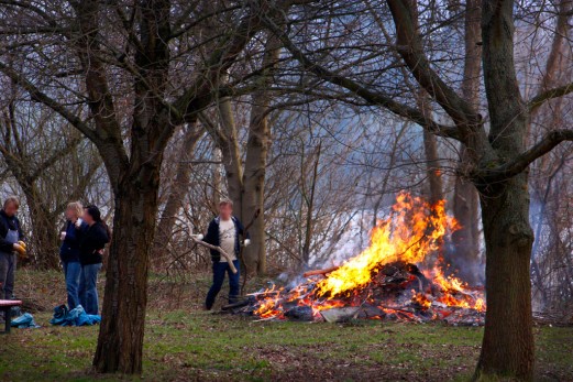 Osterfeuer in Kirchwerder