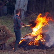 Osterfeuer in Kirchwerder