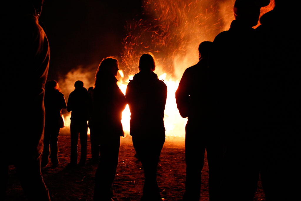 Osterfeuer in Kirchwerder